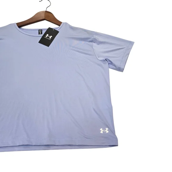 UNDER ARMOUR UA Motion Loose Women's Short Sleeve Shirt, Light Blue, Size Medium - Picture 4 of 11